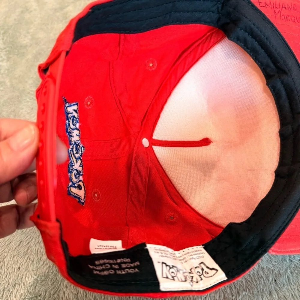 Pokemon Red and White Kids Hat OS